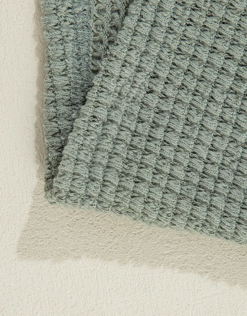 Load image into Gallery viewer, Waffle-Knit Open Front Long Sleeve Cover Up
