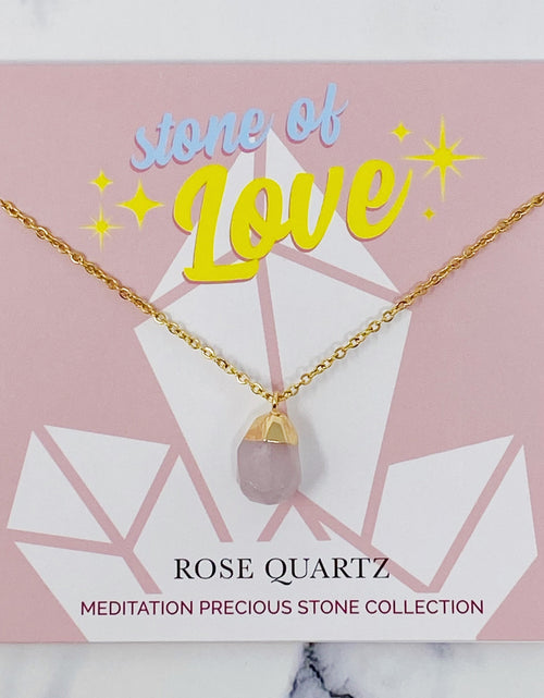 Load image into Gallery viewer, Meditation Semi-Precious Stone Pendant Necklace by Ellisonyoung.com
