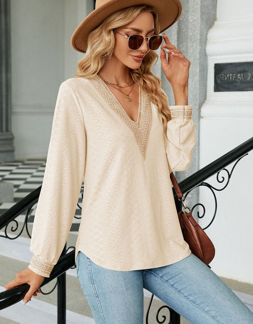 Load image into Gallery viewer, V-Neck Long Sleeve Blouse
