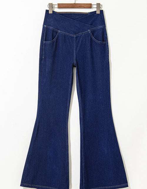 Load image into Gallery viewer, Asymmetric Waist Flare Jeans
