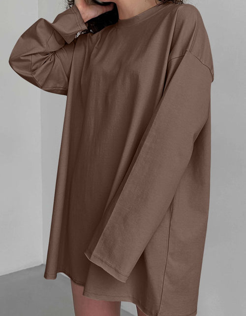 Load image into Gallery viewer, Round Neck Long Sleeve T-Shirt
