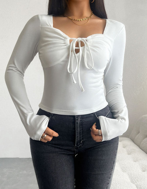 Load image into Gallery viewer, Devine Tied Long Sleeve T-Shirt
