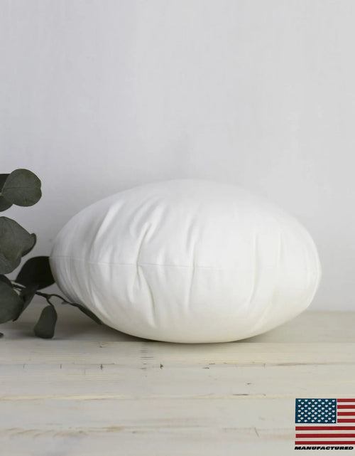 Load image into Gallery viewer, 18" | Round Angel Hair Insert | Indoor Outdoor Down Alternative Hypoallergenic Pillow Insert | Quality Insert | Premium Insert by UniikPillows
