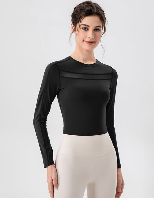 Load image into Gallery viewer, Round Neck Long Sleeve Active T-Shirt
