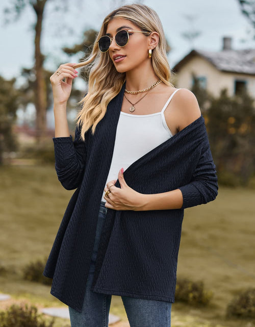 Load image into Gallery viewer, Open Front Long Sleeve Cardigan
