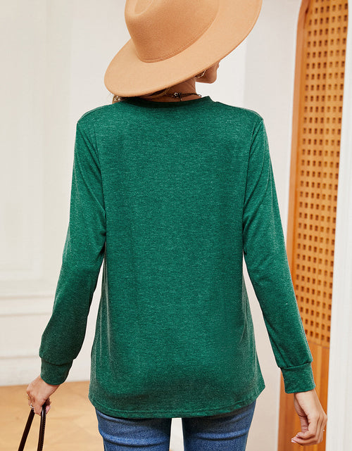 Load image into Gallery viewer, Notched Long Sleeve T-Shirt
