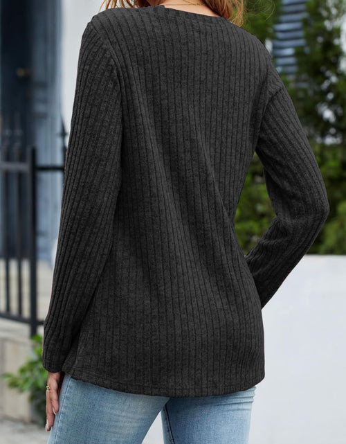 Load image into Gallery viewer, V-Neck Long Sleeve T-Shirt
