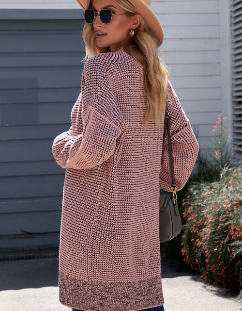 Load image into Gallery viewer, Woven Right Heathered Open Front Longline Cardigan
