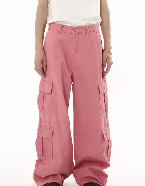 Load image into Gallery viewer, Wide Leg Cargo Jeans
