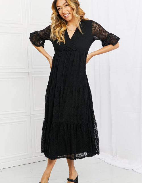 Load image into Gallery viewer, P &amp; Rose Lovely Lace Full Size Tiered Dress
