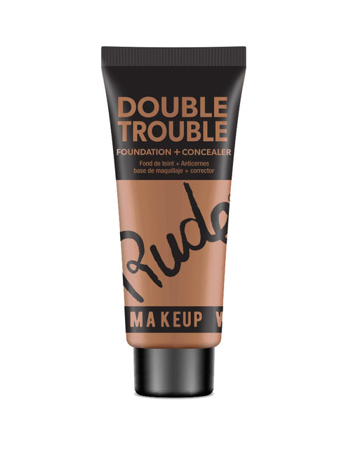 Load image into Gallery viewer, RUDE Double Trouble Foundation + Concealer - Brown Sugar 18
