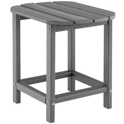 Load image into Gallery viewer, 18 Inch Weather Resistant Side Table for Garden Yard Patio-Gray
