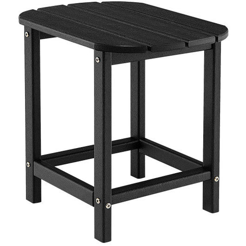 Load image into Gallery viewer, 18 Inch Weather Resistant Side Table for Garden Yard Patio-Black
