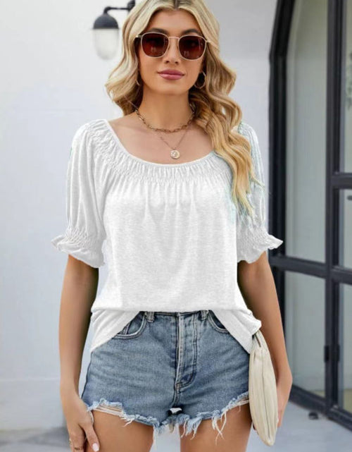 Load image into Gallery viewer, Short Flounce Sleeve Top
