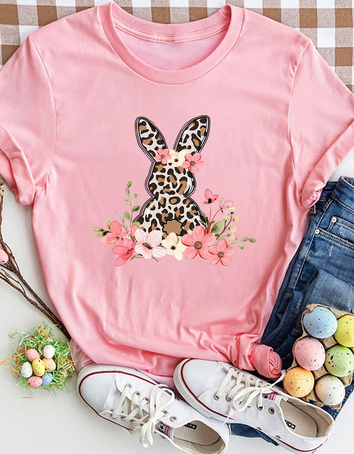 Load image into Gallery viewer, Rabbit Round Neck Short Sleeve T-Shirt
