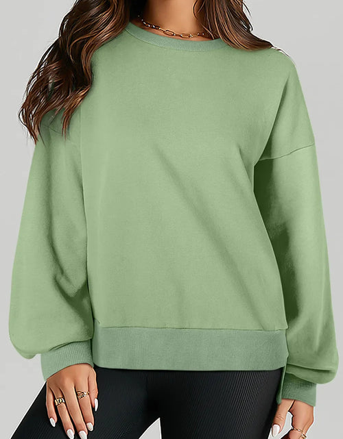 Load image into Gallery viewer, Round Neck Long Sleeve Sweatshirt
