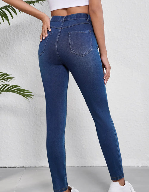 Load image into Gallery viewer, High Waist Skinny Jeans with Pockets
