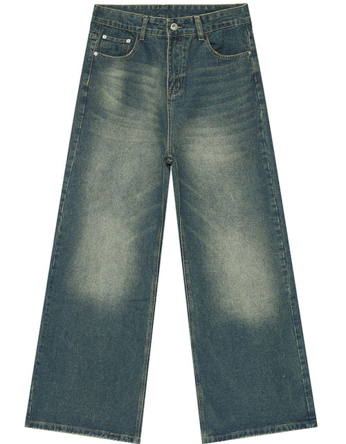 Load image into Gallery viewer, Men's Wide Leg Jeans with Pockets

