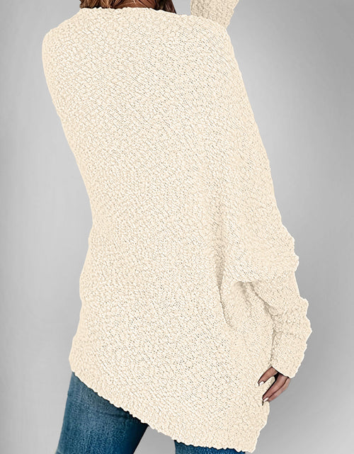 Load image into Gallery viewer, Double Take Pocketed Open Front Long Sleeve Cardigan

