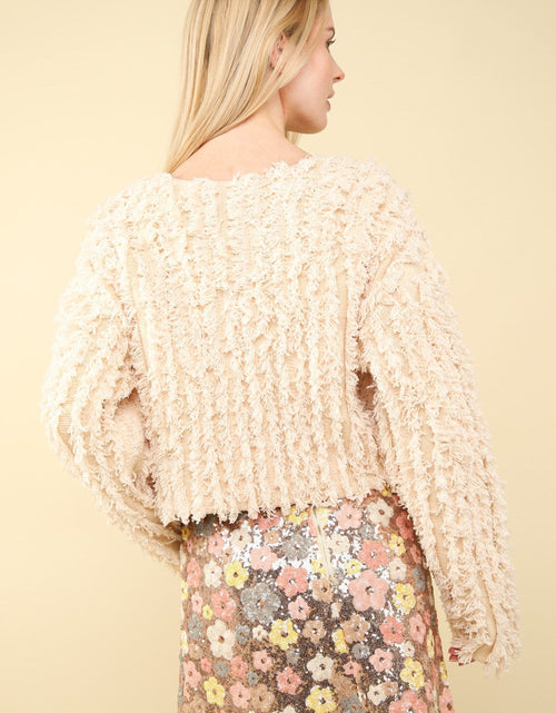 Load image into Gallery viewer, VERY J Shaggy Yarn Knit Zip Up Jacket
