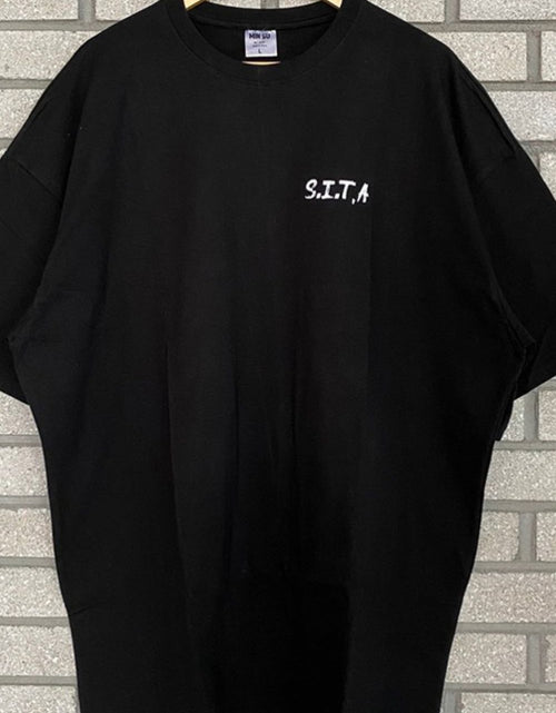Load image into Gallery viewer, Men's Plus Size Letter Round Neck Half Sleeve T-Shirt
