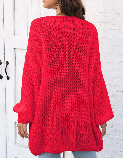 Load image into Gallery viewer, Open Front Long Sleeve Cardigan
