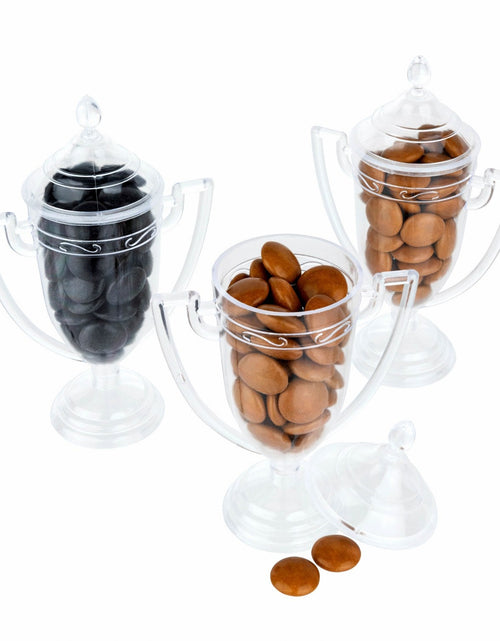 Load image into Gallery viewer, Trophy Cup Shaped Acrylic Candy Boxes 12 Pack 1.69"X3.5"X3.14" by Hammont
