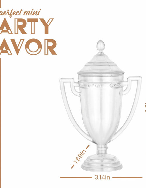 Load image into Gallery viewer, Trophy Cup Shaped Acrylic Candy Boxes 12 Pack 1.69"X3.5"X3.14" by Hammont
