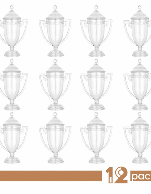 Load image into Gallery viewer, Trophy Cup Shaped Acrylic Candy Boxes 12 Pack 1.69"X3.5"X3.14" by Hammont
