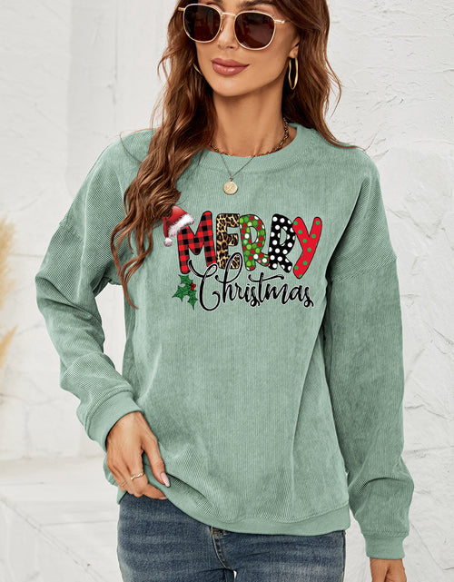 Load image into Gallery viewer, MERRY CHRISTMAS Graphic Sweatshirt
