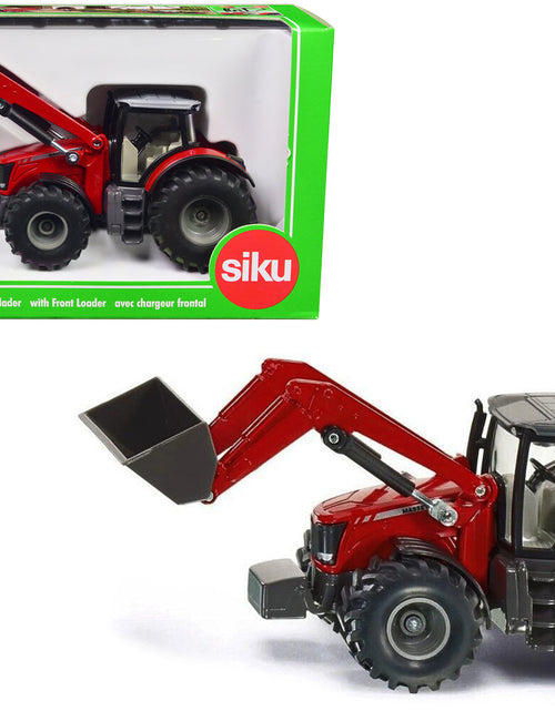 Load image into Gallery viewer, Massey Ferguson 8690 Tractor with Front Loader Red 1/50 Diecast Model by Siku
