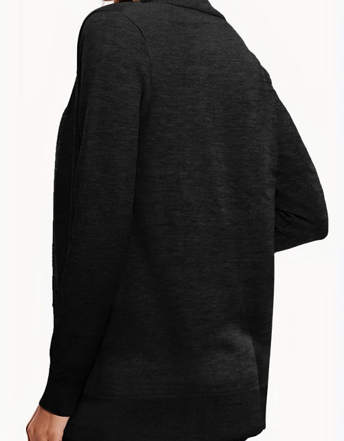 Load image into Gallery viewer, Open Front Long Sleeve Sweater Cardigan
