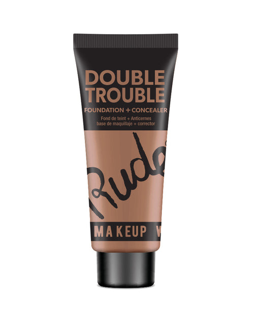 Load image into Gallery viewer, RUDE Double Trouble Foundation + Concealer - Walnut 19
