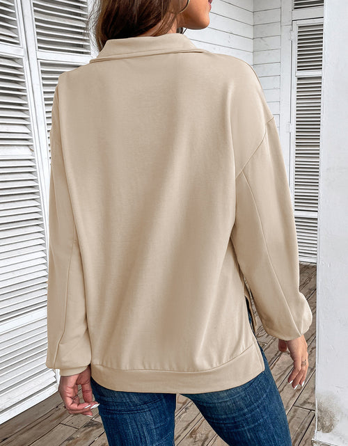Load image into Gallery viewer, Perfee Half Zip Sweatshirt with Pocket
