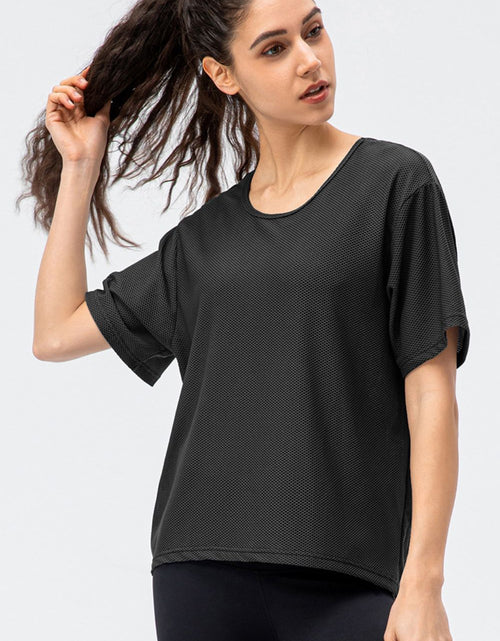 Load image into Gallery viewer, Round Neck Short Sleeve Active Tee
