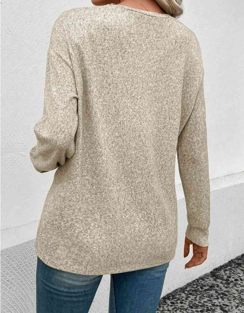 Load image into Gallery viewer, Round Neck Long Sleeve T-Shirt
