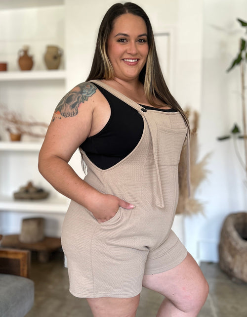 Load image into Gallery viewer, Double Take Full Size Texture Sleeveless Romper
