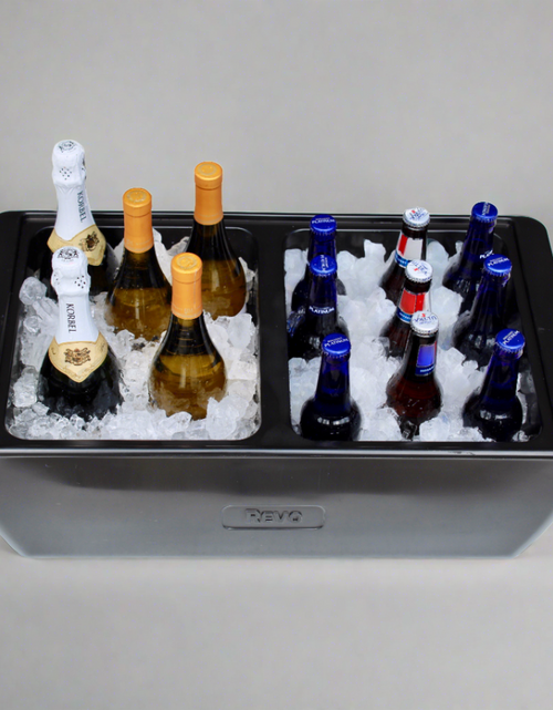 Load image into Gallery viewer, REVO Dubler Cooler | Deep Black | Party Cooler by REVO COOLERS, LLC
