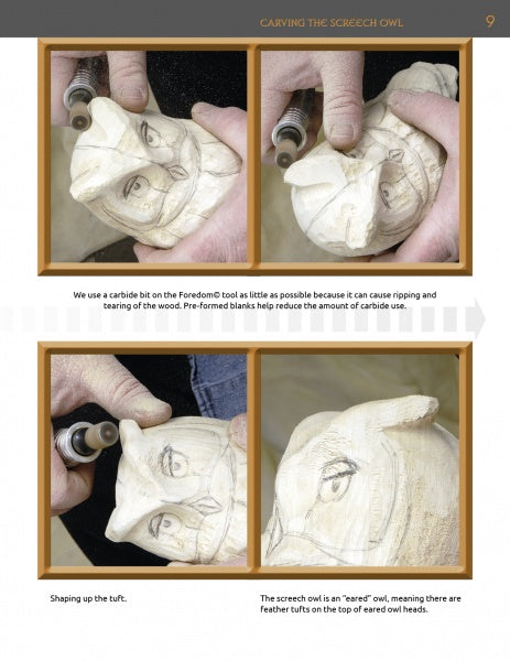 Load image into Gallery viewer, Carving the Screech Owl by Schiffer Publishing
