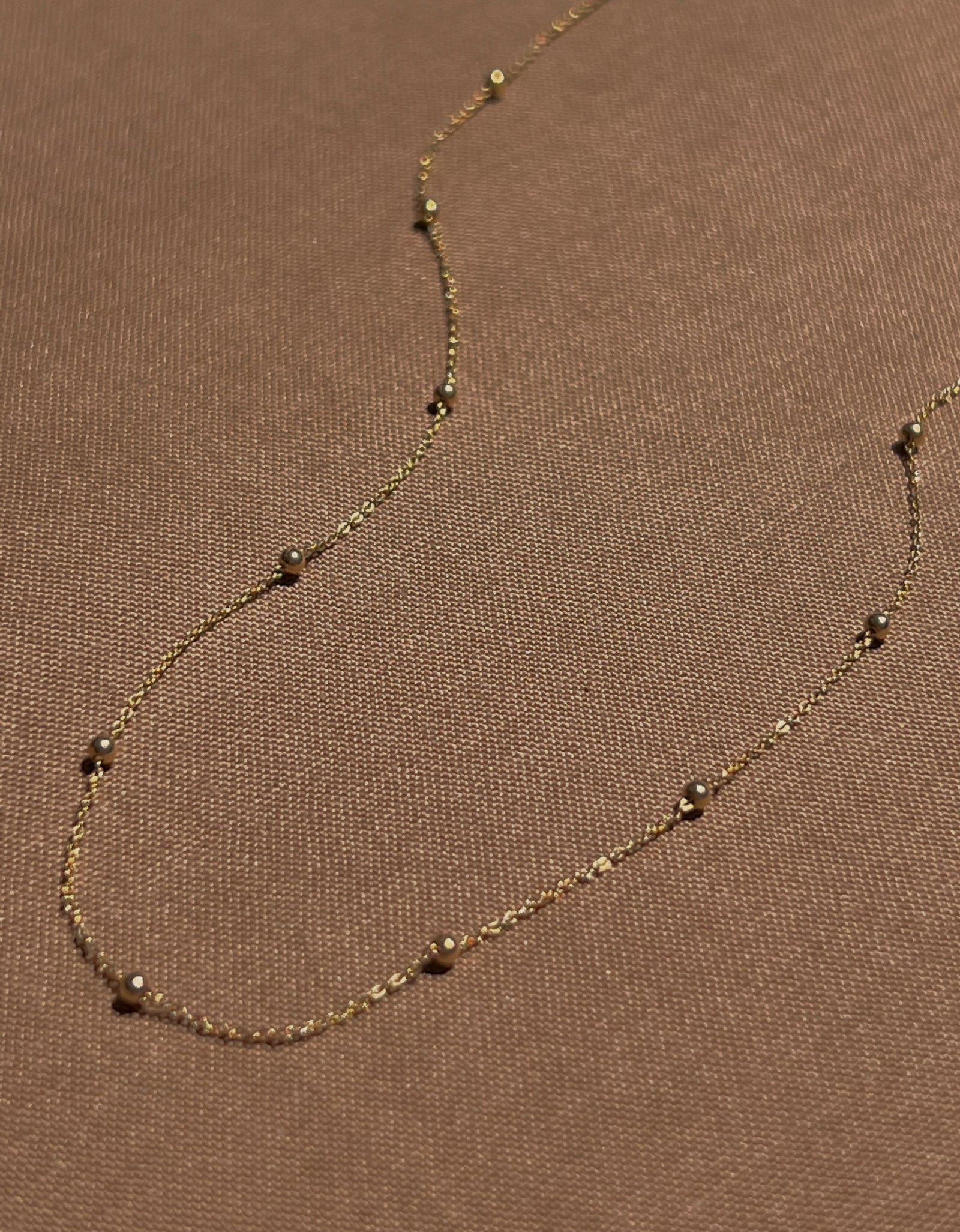 14k Yellow Gold Satellite Necklace by Toasted Jewelry
