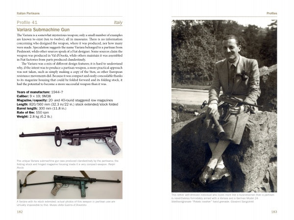 Italian Partisan Weapons in WWII by Schiffer Publishing