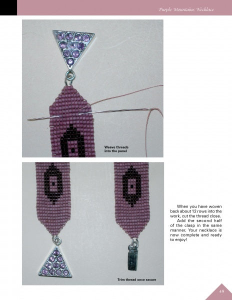 Load image into Gallery viewer, Off-Loom Woven Bead Necklaces by Schiffer Publishing
