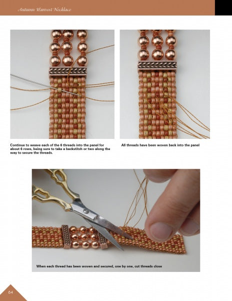 Load image into Gallery viewer, Off-Loom Woven Bead Necklaces by Schiffer Publishing
