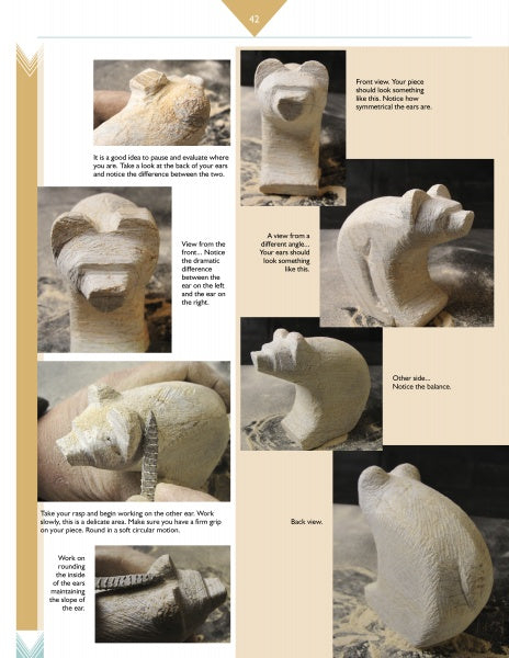 Load image into Gallery viewer, Carving a Sitting Bear in Soapstone by Schiffer Publishing
