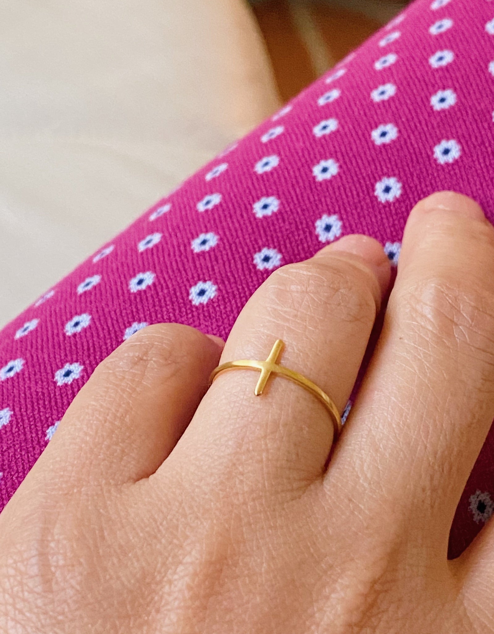 Side Cross Ring by Ellisonyoung.com