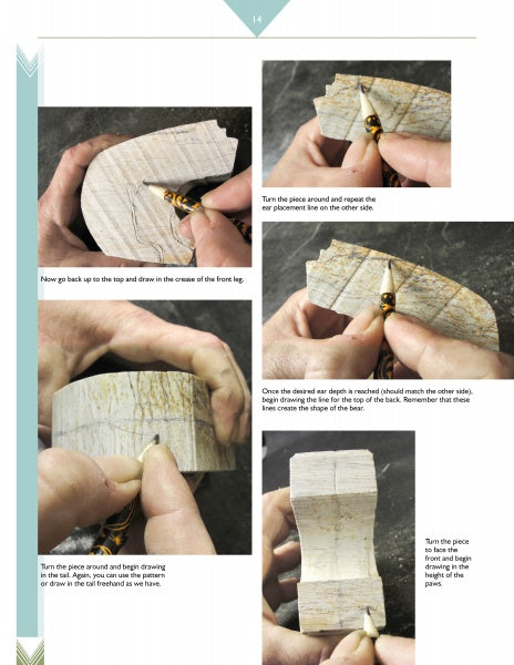 Load image into Gallery viewer, Carving a Sitting Bear in Soapstone by Schiffer Publishing
