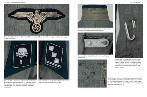 Load image into Gallery viewer, Black and Field Gray Uniforms of Himmler's SS: Allgemeine-SS  SS Verfügungstruppe SS Totenkopfverbände  Waffen SS, Vol. 1 by Schiffer Publishing
