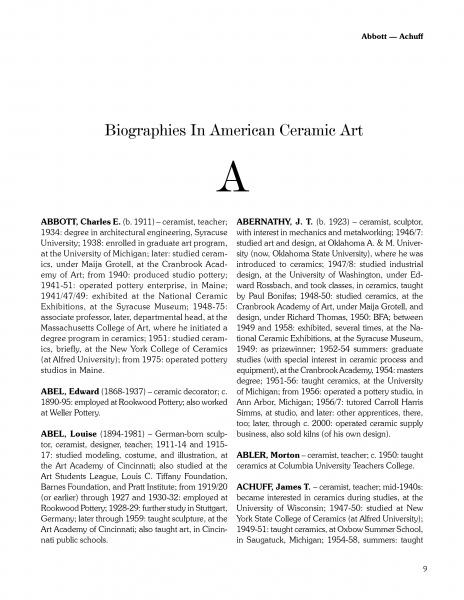 Load image into Gallery viewer, Biographies in American Ceramic Art by Schiffer Publishing
