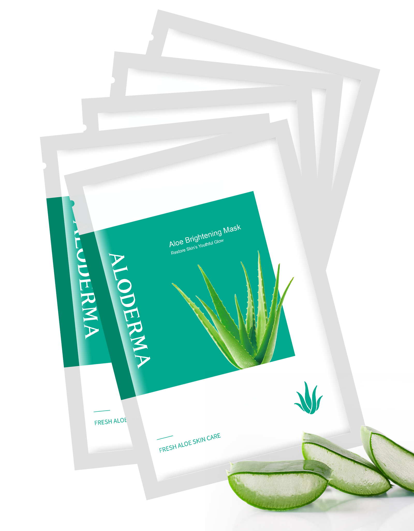 Aloe Brightening Mask (Box of 5) by ALODERMA