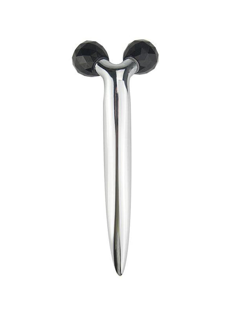 Load image into Gallery viewer, ZAQ Black Obsidian Y Facial Roller by ZAQ Skin &amp; Body
